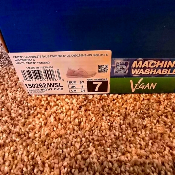 Skechers Slip-ins White Sneakers Size 7 - Picture 5 of 10